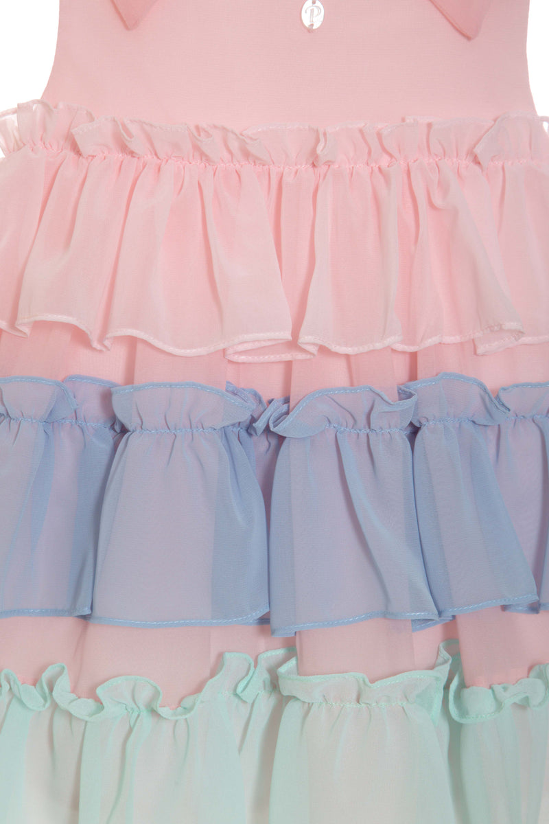 Ayla Pink Ruffle Dress