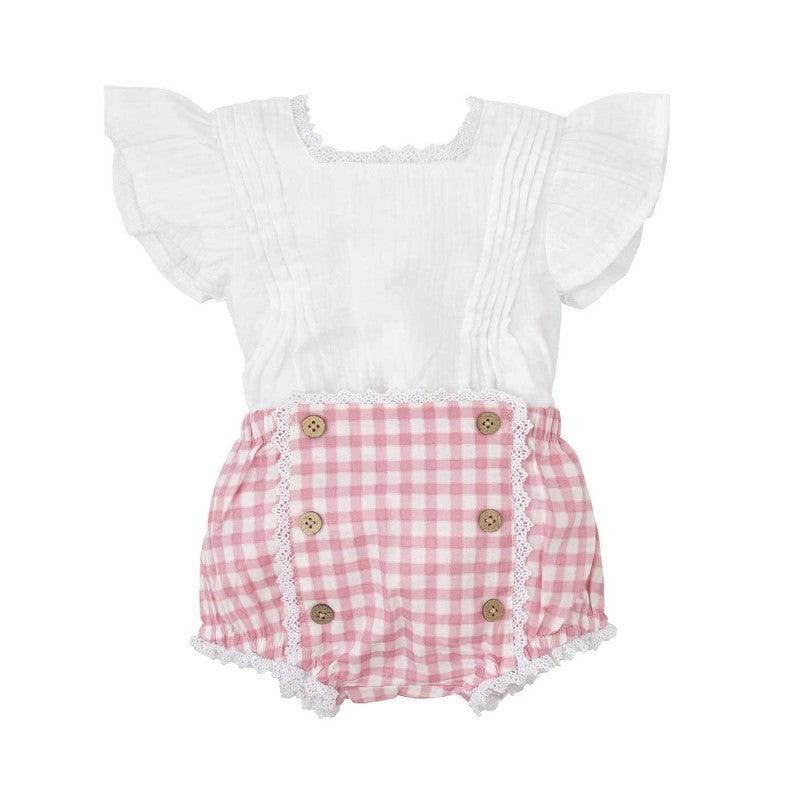 Rachela Pink Gingham Set