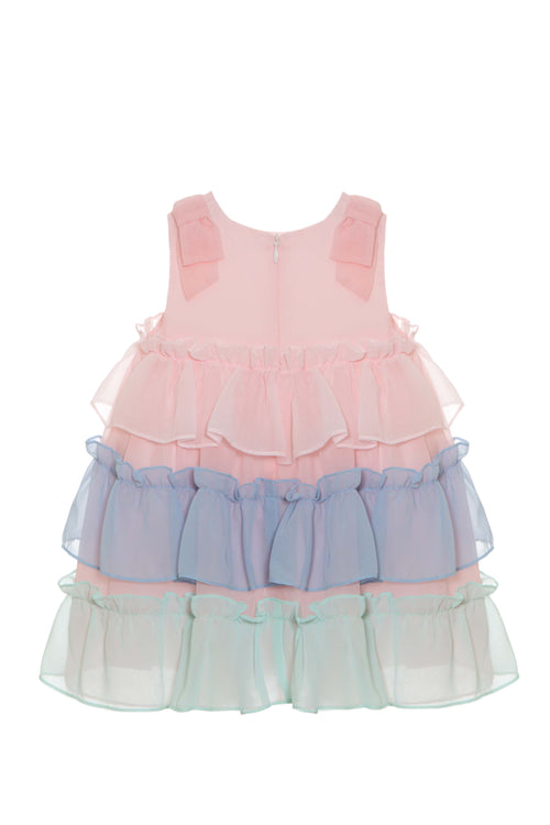 Ayla Pink Ruffle Dress