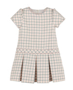 Isabel Pink & Gray Check Dress