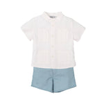 Irvin Blue Short Linen Set