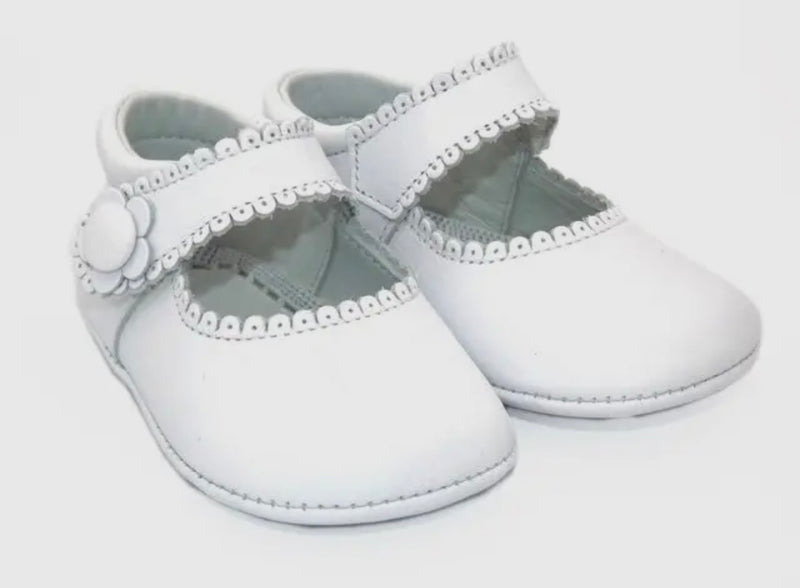 White Leather Baby Maryjanes