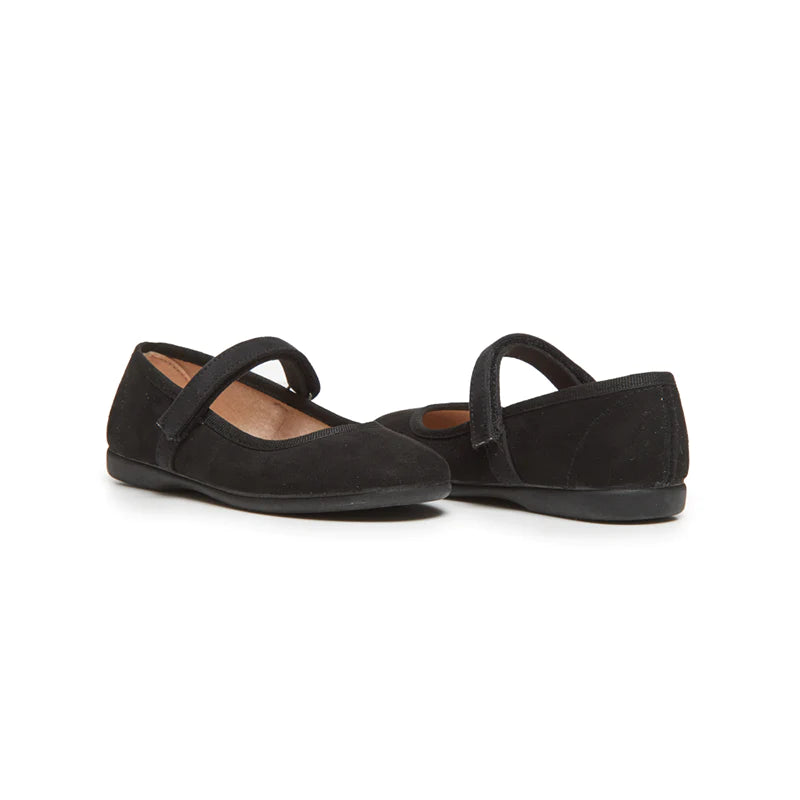 CLASSIC SUEDE MARY JANES IN BLACK