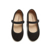 CLASSIC SUEDE MARY JANES IN BLACK