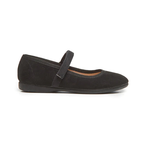 CLASSIC SUEDE MARY JANES IN BLACK