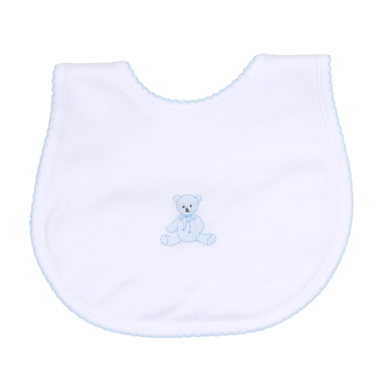 Blue Teddy Bib