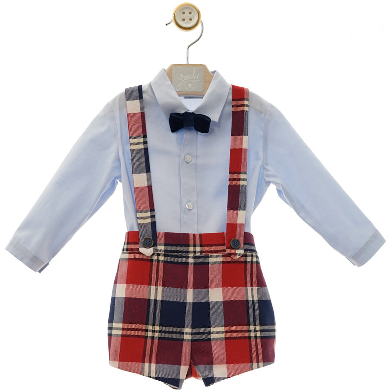 Isaac Plaid Overall Set