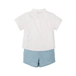 Irvin Blue Short Linen Set