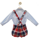 Isaac Plaid Overall Set