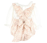 Sally Pink Floral Romper