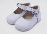 White Leather Maryjanes