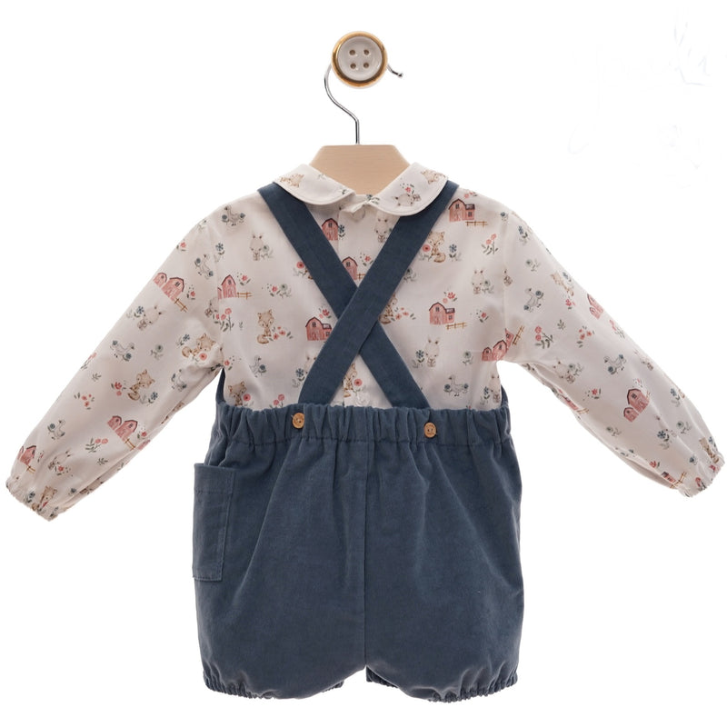 Gabriel Blue Overall Set