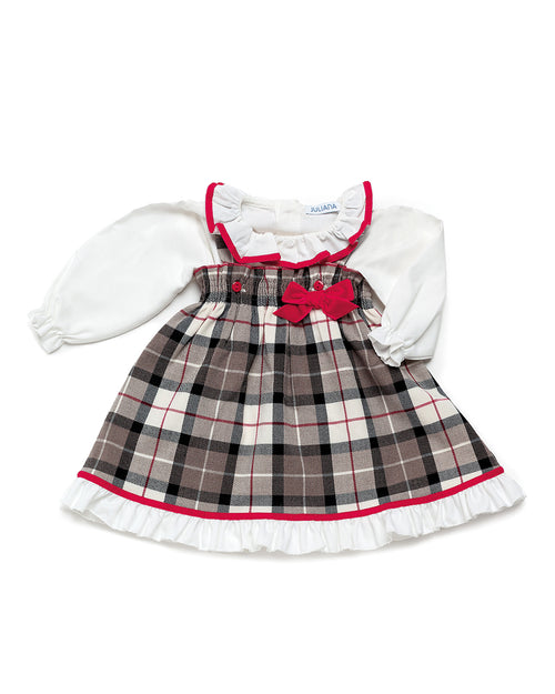 Peeta Gray Tartan Dress Set