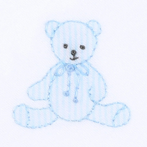 Blue Teddy Babygrow