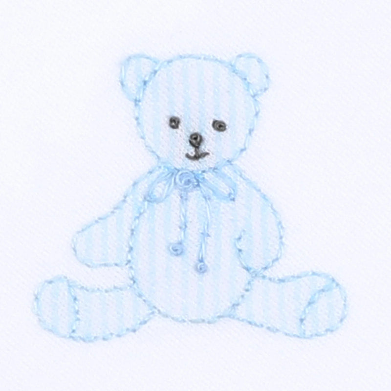 Blue Teddy Babygrow