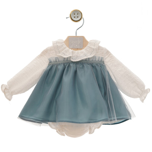 Amira Dusty Blue Tulle Dress Set