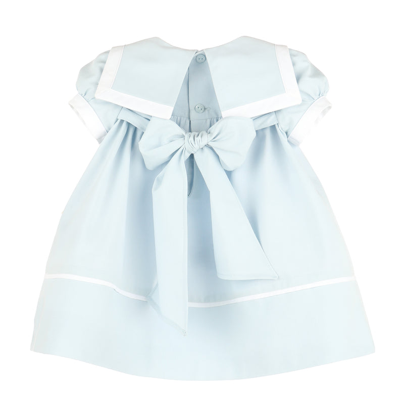 Adeline Blue Poplin Dress