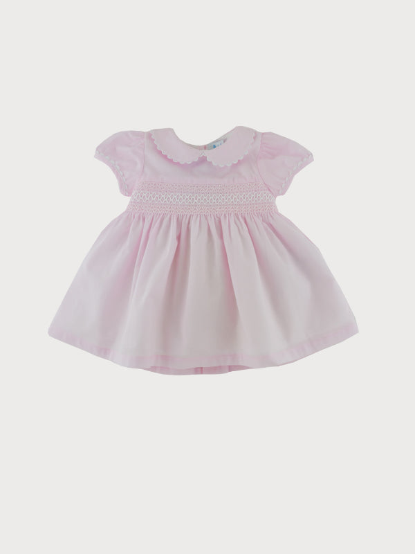 Sarah Pink Smock Dress