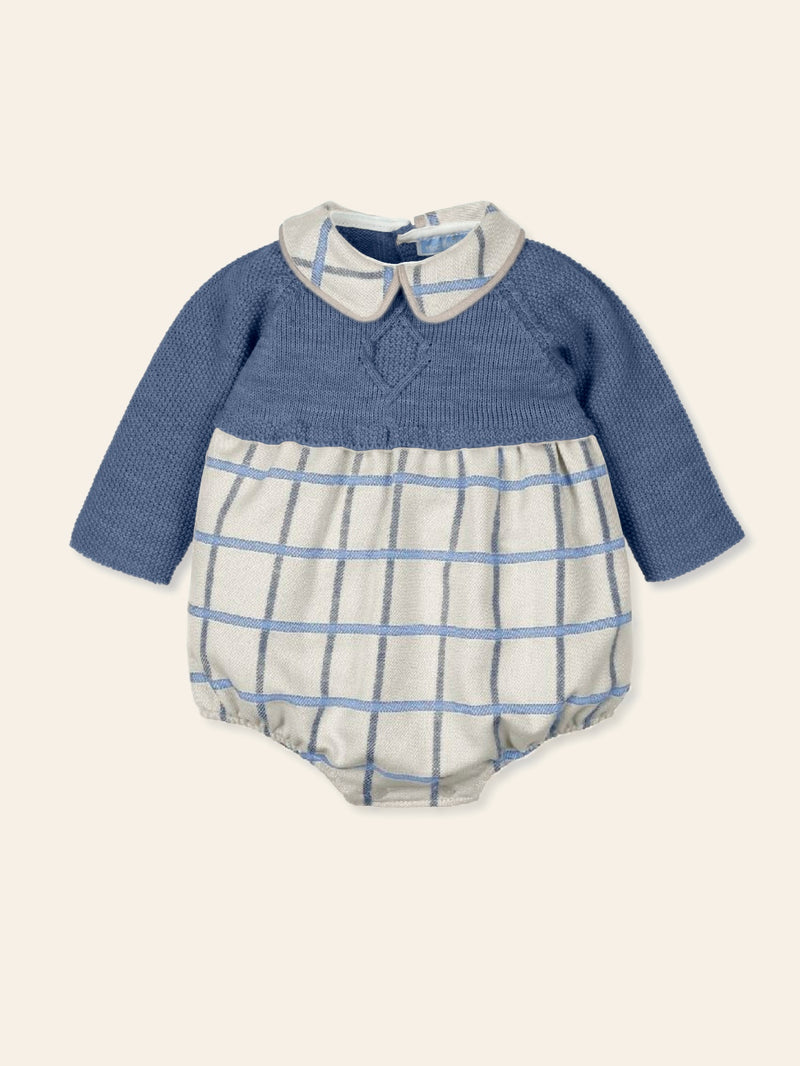 Ferguson Blue Check Romper