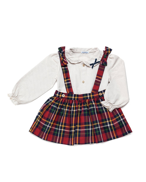 Alaina Red Tartan Dress