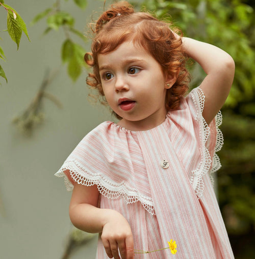 Ariel Pink Stripes Dress