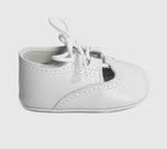 White Leather Baby Shoes