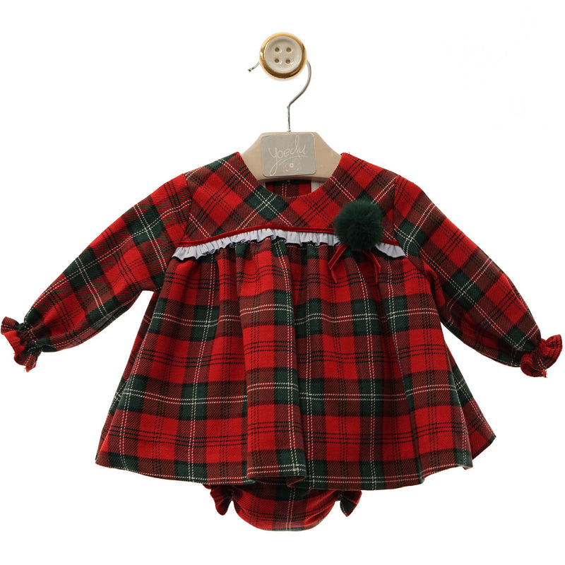 Liana Red Plaid Dress Set