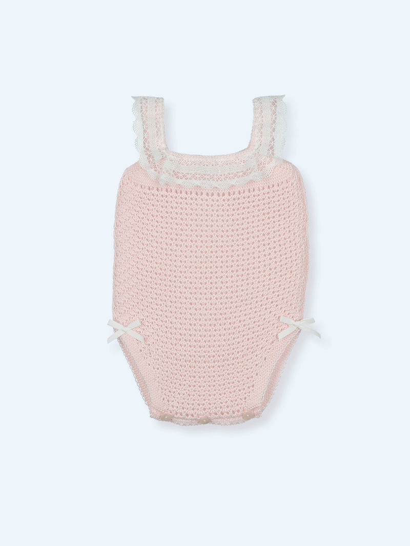 Marian Knit Blush Onesie