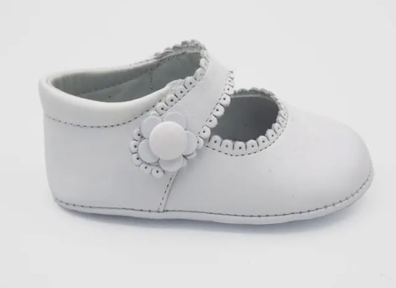 White Leather Baby Maryjanes