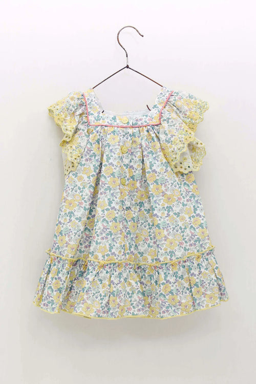 Lilly Yellow Floral Dress