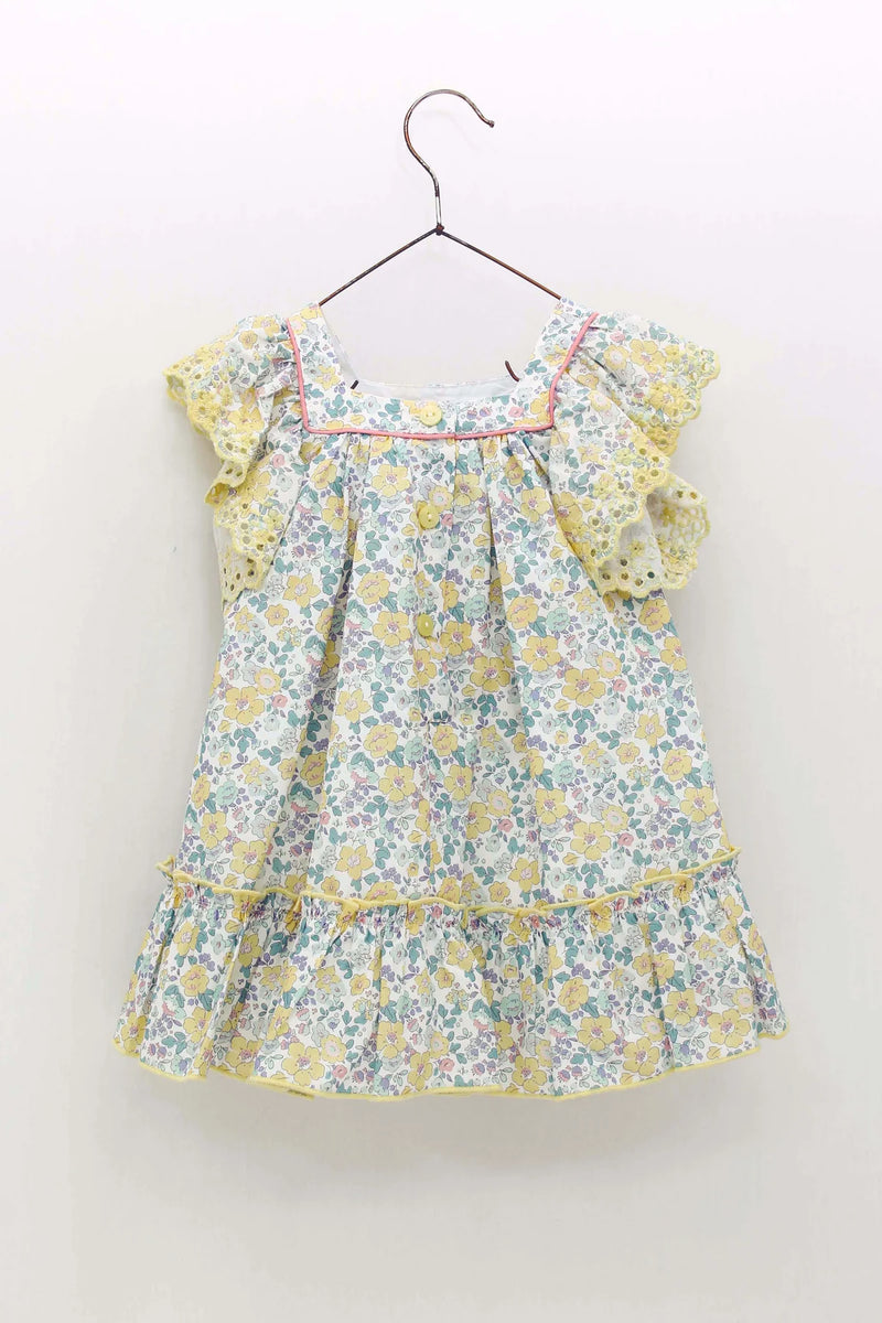 Lilly Yellow Floral Dress