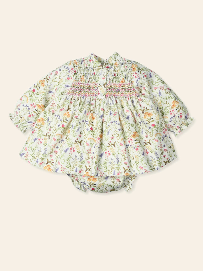 Lilian Floral Smock Dress Set