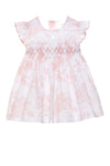 Leah Blush Toile de Jouy Dress