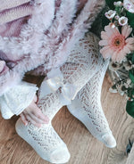 Full Crochet Tights White