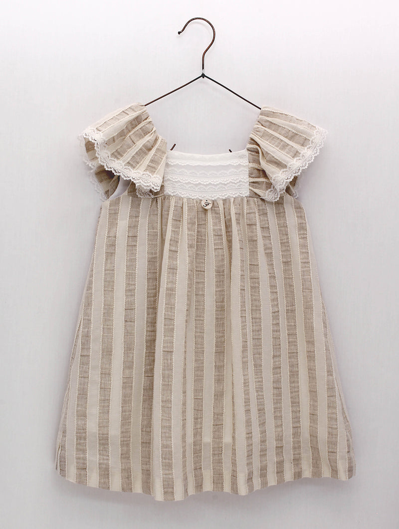 Amelie Stripes Linen Dress