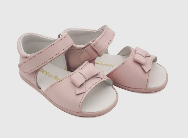 Pink Leather Bow Sandal