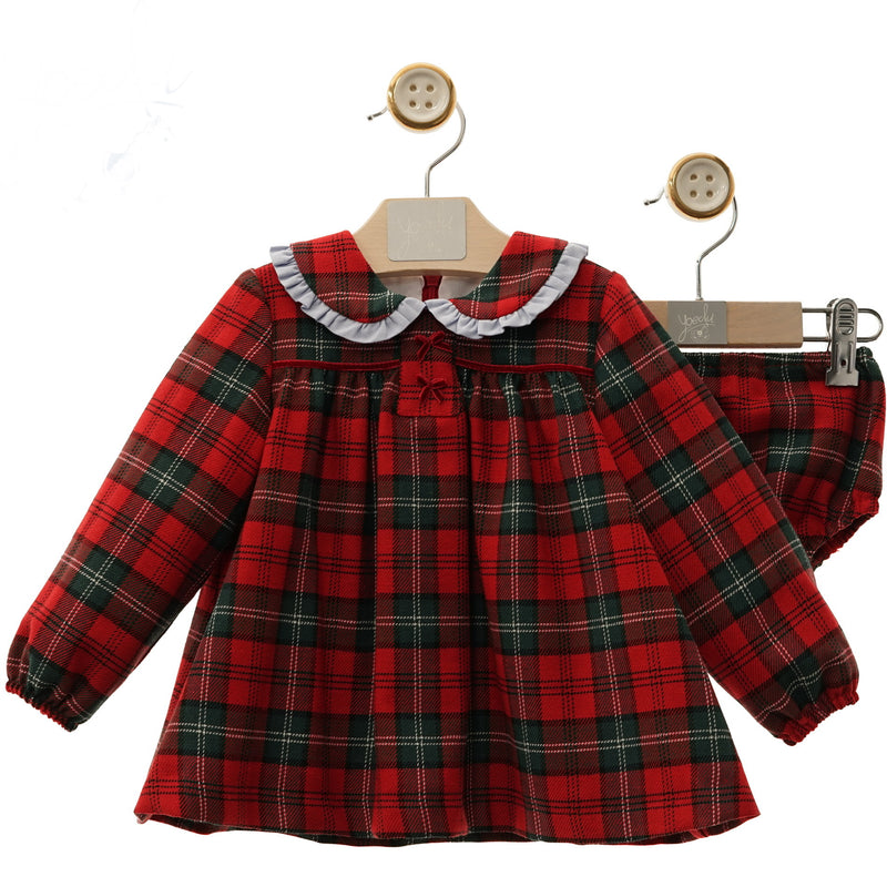 Leanne Red Plaid Dress Set