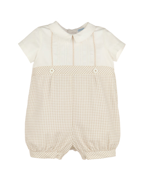 James Brown Check Romper