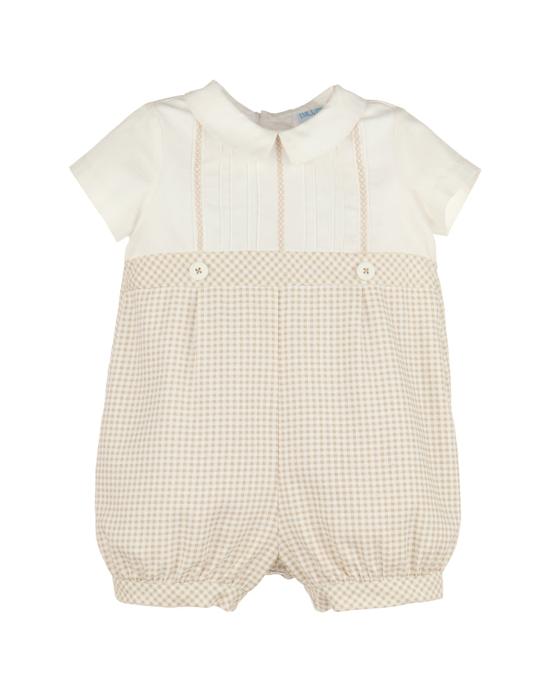 James Brown Check Romper