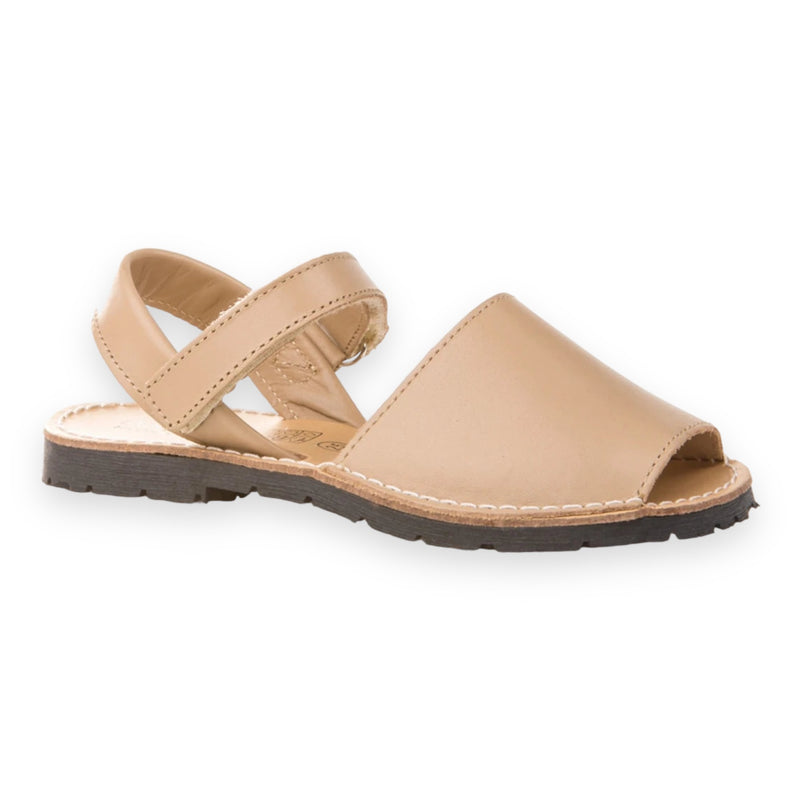 Camel Leather Menorquina Sandal