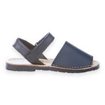 Navy Leather Menorquina Sandal