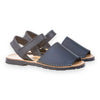 Navy Leather Menorquina Sandal