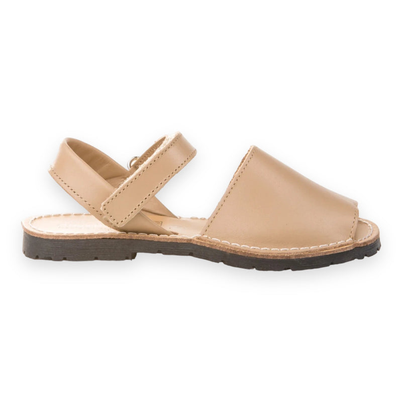 Camel Leather Menorquina Sandal