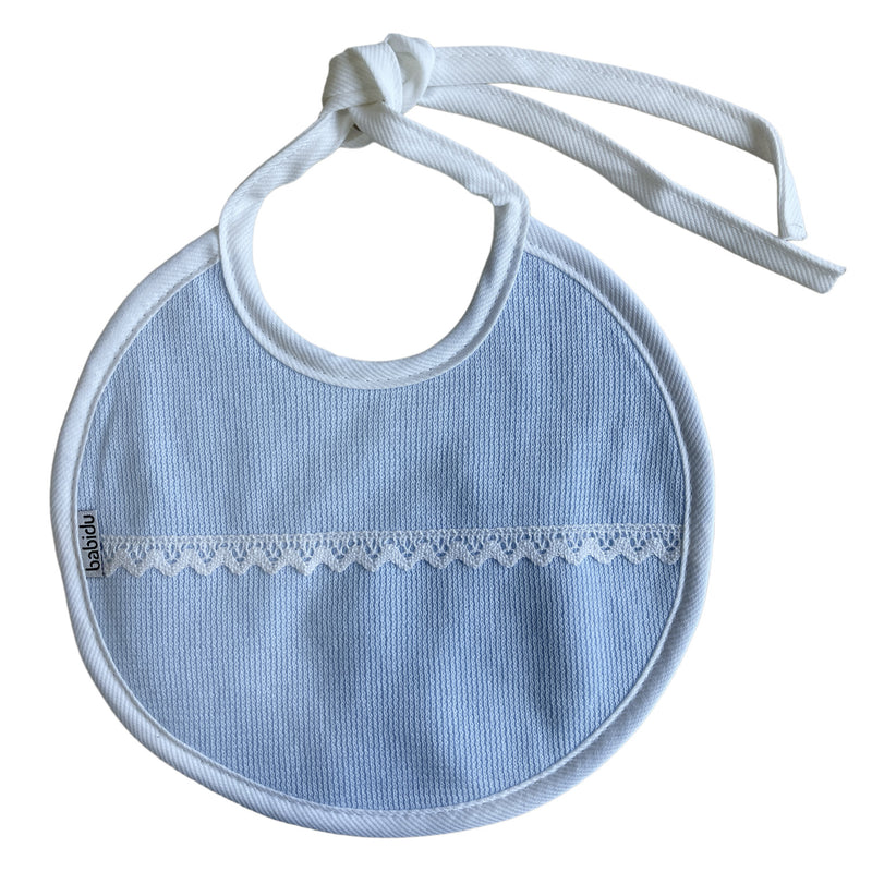 Blue Bib With Lace