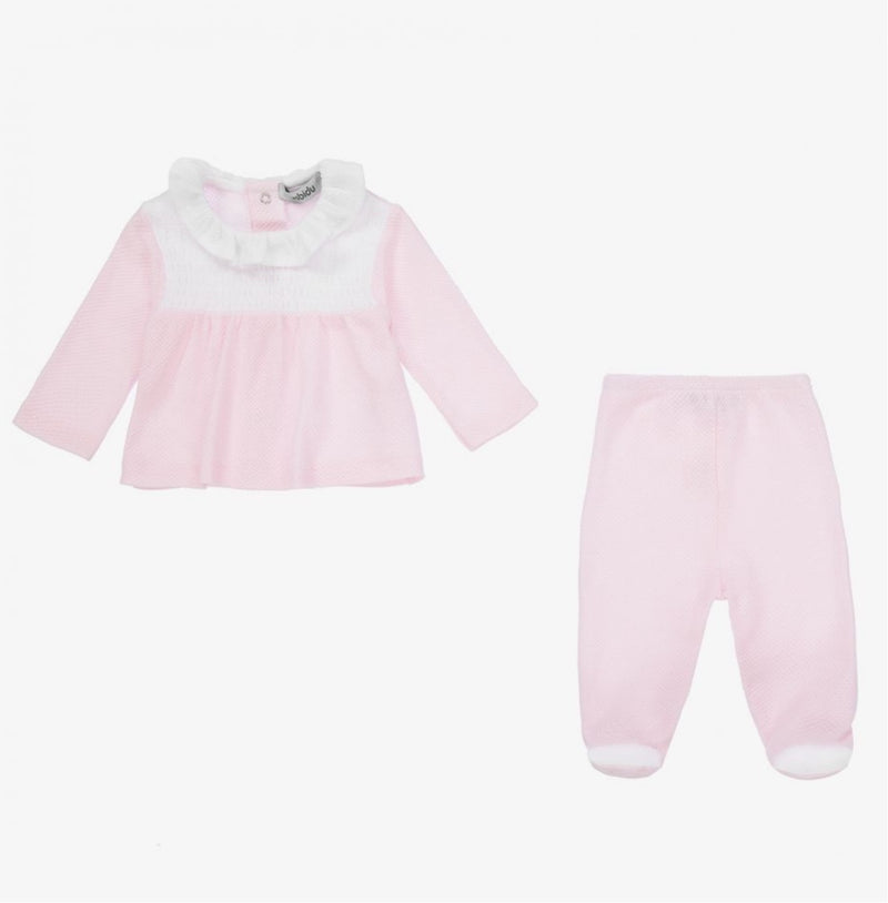 Alba Pink Pique Baby Set