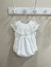 Romina White Lace Romper