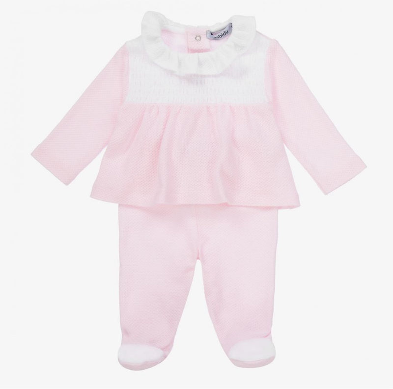 Alba Pink Pique Baby Set