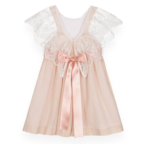 Margaret Pink Lace Dress