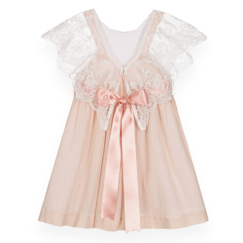 Margaret Pink Lace Dress