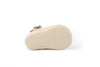 Beige Leather Baby Maryjanes